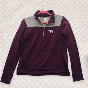 SOLD: PINK Victoria’s Secret Purple quarter zip